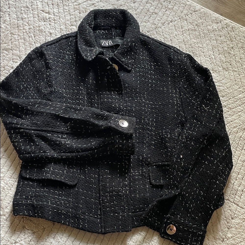 Zara woman’s Black Tweed Jacket